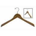 Dark Bamboo Deluxe Contoured Coat Hanger